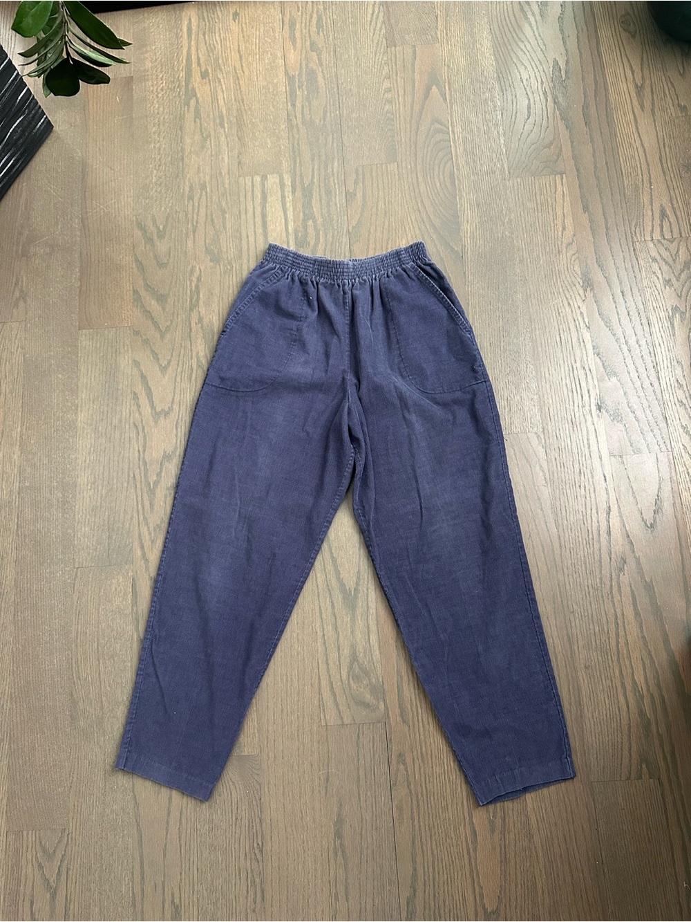 American Vintage Corduroy slacks purple/blue